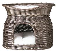 Caisse de panier avec toit de couchage 54 × 43 × 37 cm gris