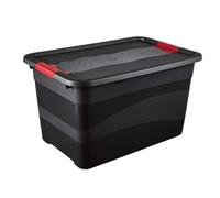 keeeper Boîte de Transport avec Couvercle et Système de Fermeture Coulissant, Extra-Robuste, 59,5 x 39,5 x 34 cm, 52 l, Eckhart, Gris Graphite