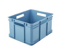 Caisse de Rangement Empilable en plastique 28 litres - Bleu