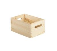 Artub Caisse sans couvercle 30 x 20 x 14 cm, pin massif, prête à peindre, empilable
