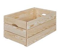 CAJITA - Caisse de Rangement en Bois Naturel Non traité 51cm -