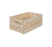 CAJITA - Caisse de Rangement en Bois Naturel Non traité 65cm - Altobuy Marron