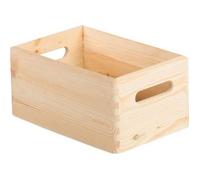 Caisse de rangement en pin massif - ASTIGARRAGA - 20x15x9 cm - Bois brut