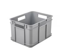 keeeper Boîte de transport Euro-Box M Bruno Eco Line 16 l avec poignées Gris