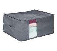 Caisse De Rangement En Tissu, Fermeture éclair, Pour Linge Maison, à Ranger Sous Lit, Hlp : 30x60x45 Cm, Gris - Relaxdays