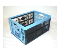 CEP Caisse Pliante parois ajourées Cagette Pliable avec poignées Noir/Gris