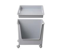 Caisse de rangement multifonction avec roulettes en plastique avec rouleau pour un accès et une organisation faciles