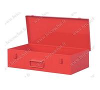 Caisse de rangement - OUTIFRANCE - Réf 0164 - Métallique - Rouge - Pour meuleuse 115/125 mm