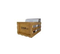Caisse de stockage pour jusqu''a 120 disques vinyle VBS 120 WD bois