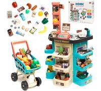 Caisse de supermarché + chariot à pièces