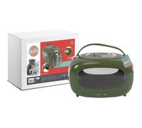 Caisse de transport - M PETS - SIXTIES Classic - Poignée - Bandoulière - Ouverture latérale - 5 kg max - Vert