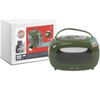 Caisse de transport - M PETS - SIXTIES Classic - Poignée - Bandouliere - Ouverture latérale - 5 kg max - Vert