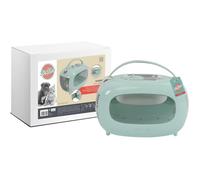 Caisse de transport - M PETS - SIXTIES Classic - Poignée - Sac à dos - Ouverture arrière - 5 kg max - Bleu