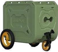 Caisse de transport pour animaux, tissu résistant, roues qui roulent doucement, vert