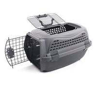 Caisse de transport pour chat M.PETS ECO GIRO Cage en plastique Taille M Gris Gris G