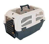 Caisse De Transport Pour Chien & Chat - Skudo Iata Gris (55cm X 36cm X 35cm)