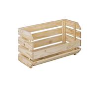 Caisse empilable en pin massif - L60 x H35,3 cm CALICOSY
