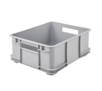 Caisse Empilable en plastique 20 litres - Gris Clair