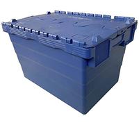 Caisse empilable pour aliments en PPL 50 L Visage 600x400x365 mm bleu