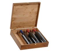 Caisse en bois de bouleau - pour 4 Bouteilles