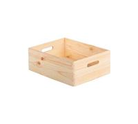 Astigarraga - Caisse en bois de rangement 40 x 30 x 14 cm Naturel G