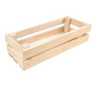 Caisse en Bois Naturel - CREATIVE DECO - 34 x 14 x 9 cm - Caisse Rangement Bois - Caisse en Bois Vintage