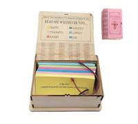 Caisse en bois verset biblique - Décoration de chrétienne avec 150 cartes - Rangement des émotions bibliques - Pour la maison, l'obtention d'un diplôme, les encouragements, la prière, l'église