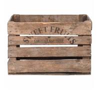 Caisse en bois vieillie 51 x 42 cm