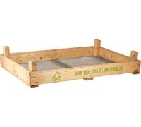 Caisse en bois vintage grillagée Deko Landhaus 75x50x14cm