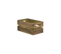 Caisse en bois vintage pour table hôtel - restaurant