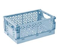 Caisse en Plastique Pliable 9,6 litres - Bleu