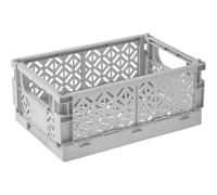 Caisse en Plastique Pliable 9,6 litres - Gris