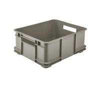 Caisse en plastique recyclé 20L - KEEEPER - Empilable - Robuste - Poignées sur 4 faces