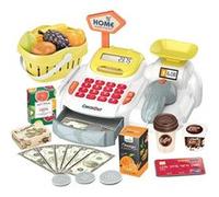 Caisse enregistreuse avec scanneur et accessoires - Set de 36 pièces TechKidz Multicolore