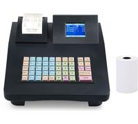 Caisse enregistreuse électronique 48 touches RS232 Port USB 2.8in Display Store Cash Register with 58mm Thermal Printer for Retail Restaurant Supermark