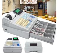 Caisse Enregistreuse électronique, Caisse Enregistreuse 81 Touches Pour Petites Entreprises, Caisse Enregistreuse Commerciale Numérique à 8 Led Avec Tiroir, Pour Petites Entreprises/vente Au Détail/re