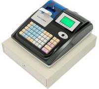 Caisse enregistreuse électronique, double écran, prise en charge de 48 touches, noire