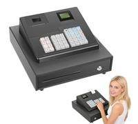 Caisse enregistreuse électronique pour Petites Entreprises, Caisse enregistreuse de 39 Touches avec tiroir, Caisse enregistreuse Commerciale pour Usage en Magasin/Restaurant/Start-ups