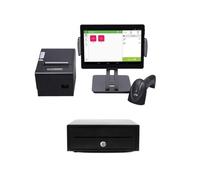 Caisse enregistreuse électronique pour système de point de vente Système de caisse enregistreuse POS de 10 pouces avec imprimante et caisse enregistreuse avec logiciel pour petites entreprises(HS-003)
