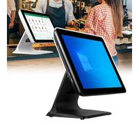 Caisse Enregistreuse Intelligente 15" avec Angle D'écran Réglable À 45°, Disque Dur 4 Go + 64 Go, Processeur N2930, Windows 7/10 | Caisse Enregistreuse POS for Vente Au Détail Et Restaurant(Black)