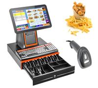 Caisse Enregistreuse Intelligente, Caisse Enregistreuse Professionnelle Tout-En-Un, Caisse Enregistreuse à écran Tactile Pour Petites Entreprises, Pour La Vente Au Détail Et La Restauration,Black