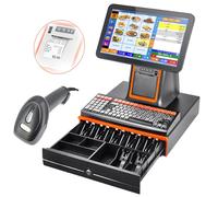 Caisse Enregistreuse Intelligente,écran Tactile 15,6 Pouces,appareil Tout-en-un,imprimante Thermique,imprimante De Reçus,terminal De Point De Vente Avec Scanner Portable,tiroir-caisse(aucun Logiciel)