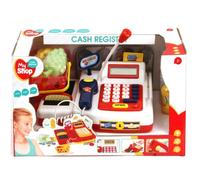 Caisse enregistreuse jouet - BASIC - Caissière - Noir - Avec scanner - Accessoires inclus