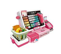Caisse Enregistreuse Jouet - Jeu d'Imitation Éducatif | Caisse Apprentissage avec Scanner et Calculatrice | pour de 4 à 6 Ans Activité d'Apprentissage Mathématique