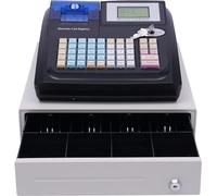 Caisse enregistreuse petite entreprise Caisse avec 48 touches Caisse POS 8 LED numériques Système de caisse pour commerce de détail, supermarché, Version anglaise