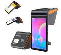 Caisse enregistreuse Portable, imprimante de reçus et d'étiquettes de 58 mm, Terminal de Point de Vente 4G et WiFi avec écran Tactile IPS de 8 Pouces 800 x 1280, Scanner de Codes-Barres et NFC