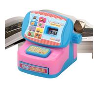 Caisse enregistreuse pour imitation de magasin de décoration interactive | Calculatrice enregistreuse jouet pour imitation de magasin, salle de jeux, salle de nniversaires, pluie, étudiants