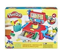 Caisse enregistreuse sonore play doh - avec pate a modeler + accessoires - epicerie supermarche - coffret creations et carte tigre