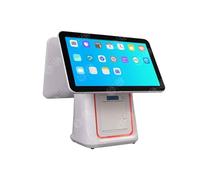 Caisse enregistreuse Traiteur thé au Lait, supermarché supérette mère et bébé écran Tactile Double écran Caisse enregistreuse Machine intégrée pour Le Commerce de détail(Dual Screen)