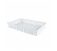 Caisse finement ajourée 600 x 400 x 100 mm 18 L - blanc